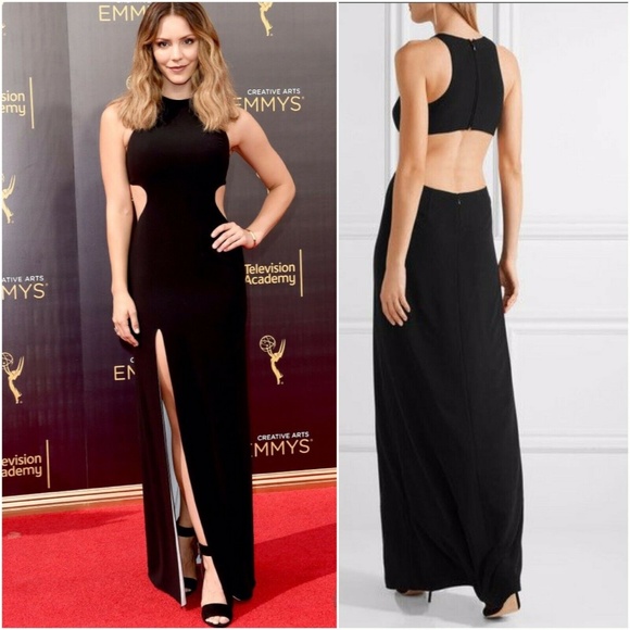 Halston Heritage Dresses & Skirts - HALSTON HERITAGE BLACK/WHITE CUTOUT MAXI DRESS GOW